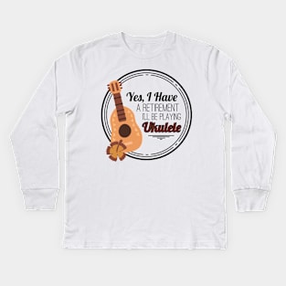 Best Ukulele Musician Gift Kids Long Sleeve T-Shirt